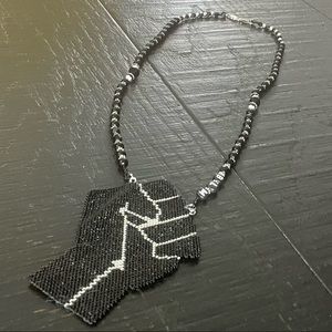 Black Lives Matter handcrafted beaded necklace.